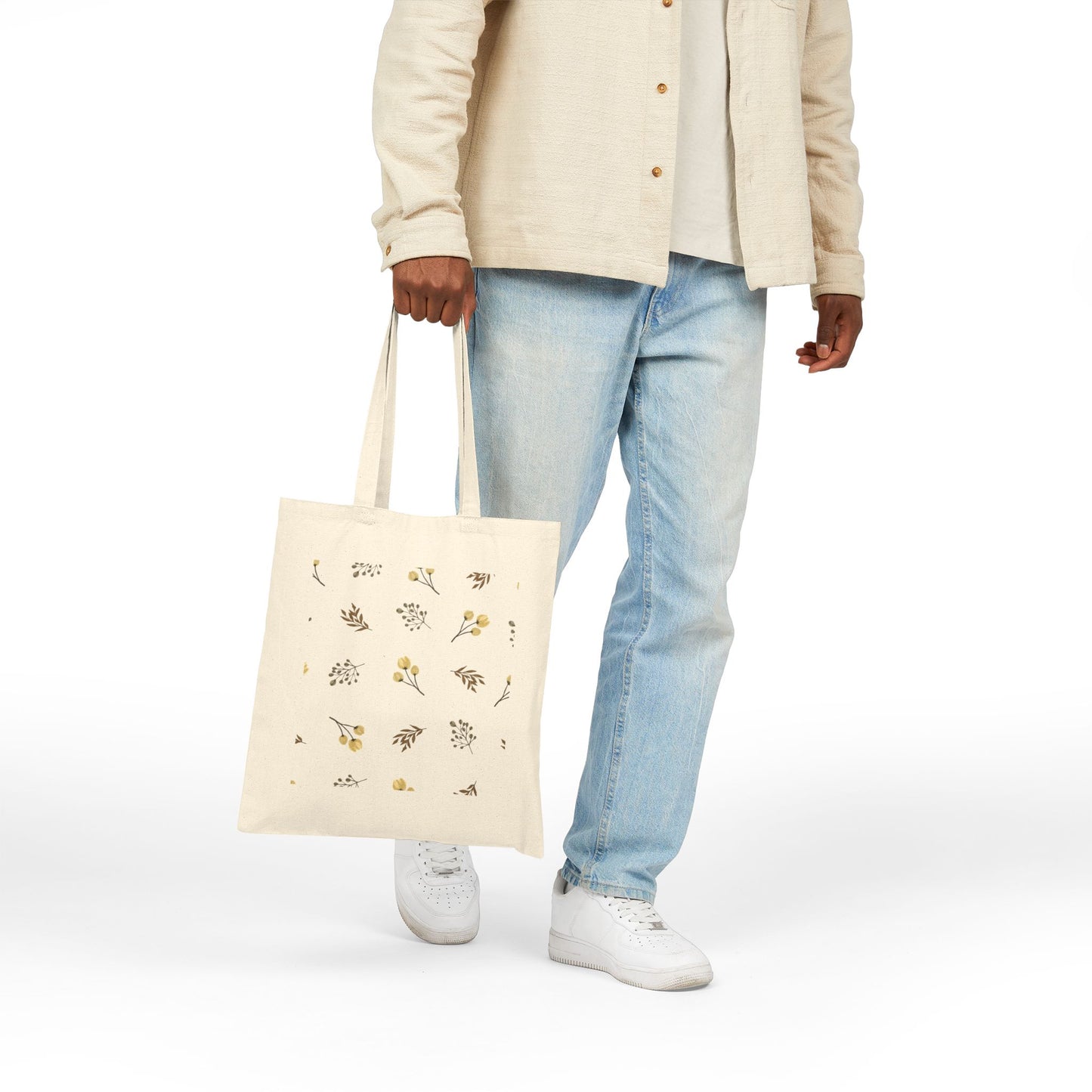 Botanical Cotton Tote Bag