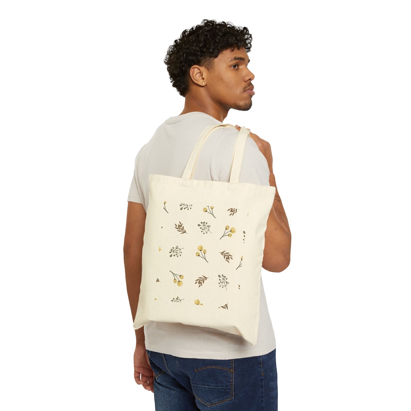 Botanical Cotton Tote Bag