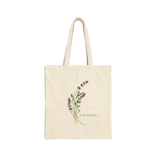 Lavender Cotton Tote Bag